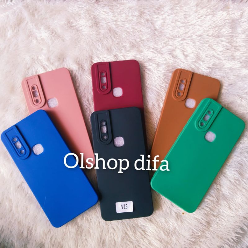 CASE VIVO V15 SOFTCASE PRO CAMERA TPU MACARON FULL PELINDUNG CAMERA CASING SLIKON