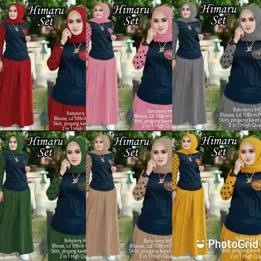 BO - SETELAN HIMARU ROK / SET HIMARU / SET WANITA / FASHION WANITA