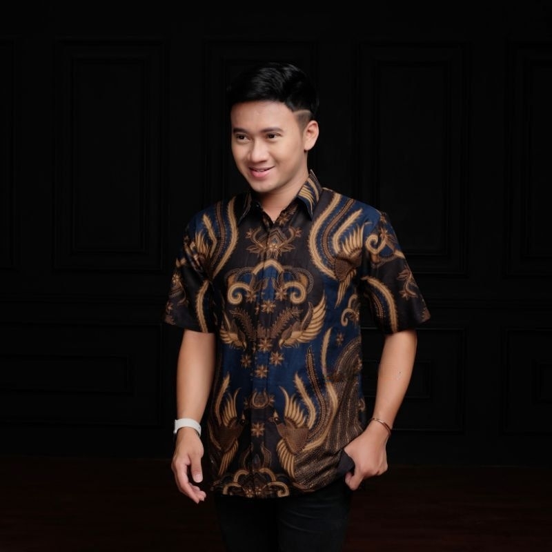 batik pria kemeja batik pria lengan pendek size m l xl xxl terlaris