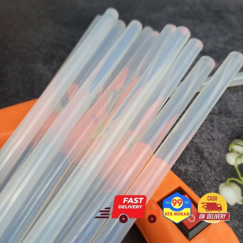 12 Pcs Lem Bakar Kecil 7mm/Lem Bakar Kecil Panjang /Lem Tembak