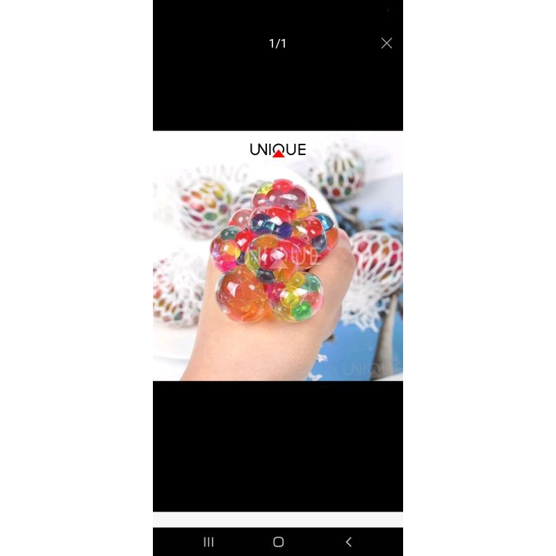 Mainan Squisy ball rainbow