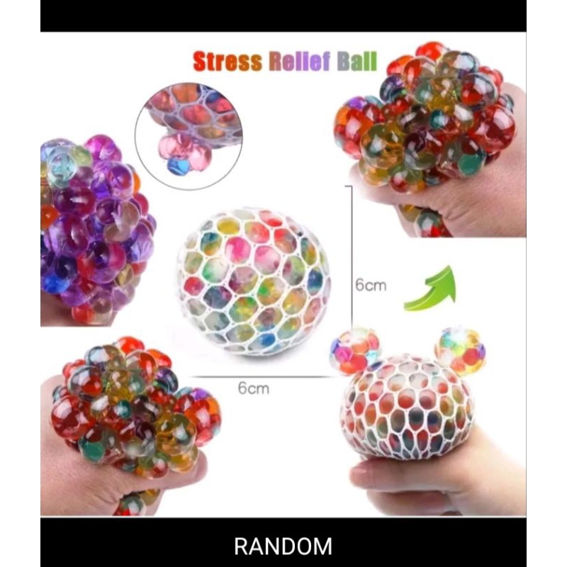 Mainan Squisy ball rainbow