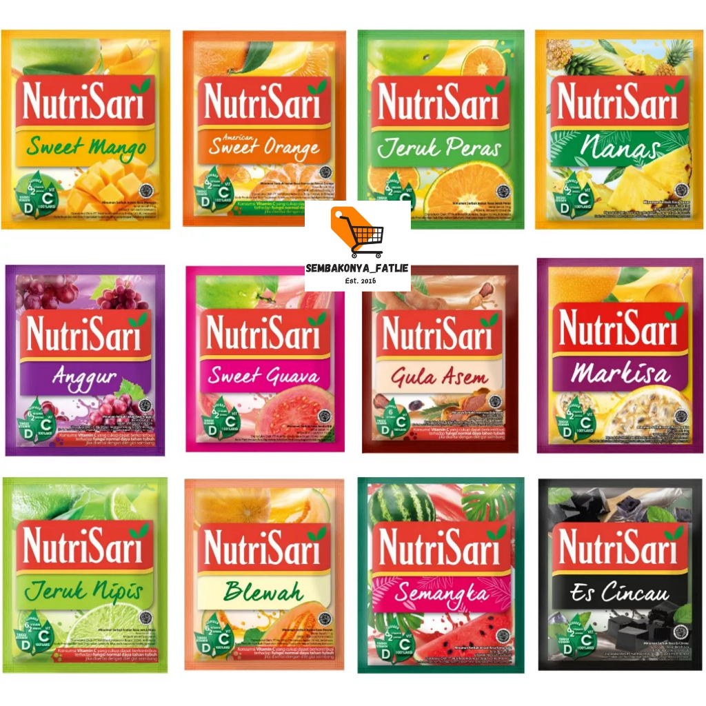 

NUTRI SARI MINUMAN SERBUK / 1 RENCENG ISI 10 PCS