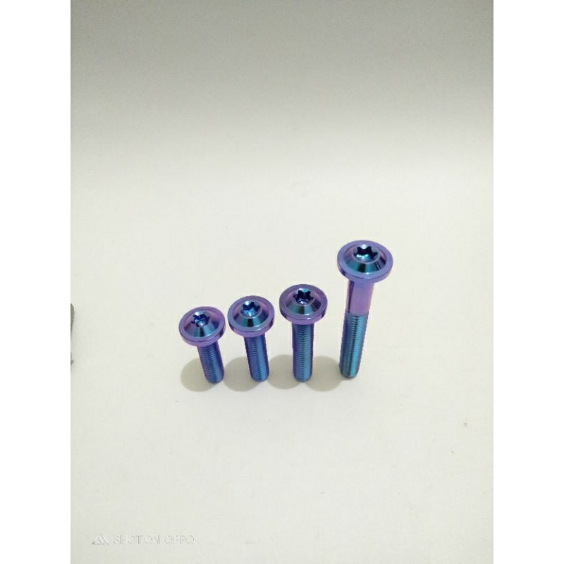 baut titanium m6 payung kecil