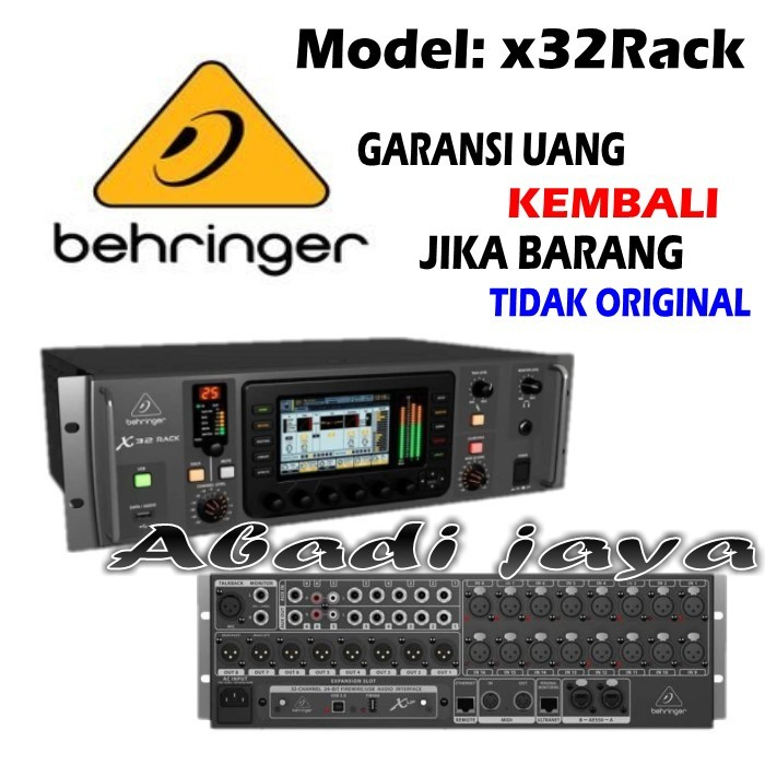 mixer digital x32rack / x 32rack / x32 rack garansi resmi original