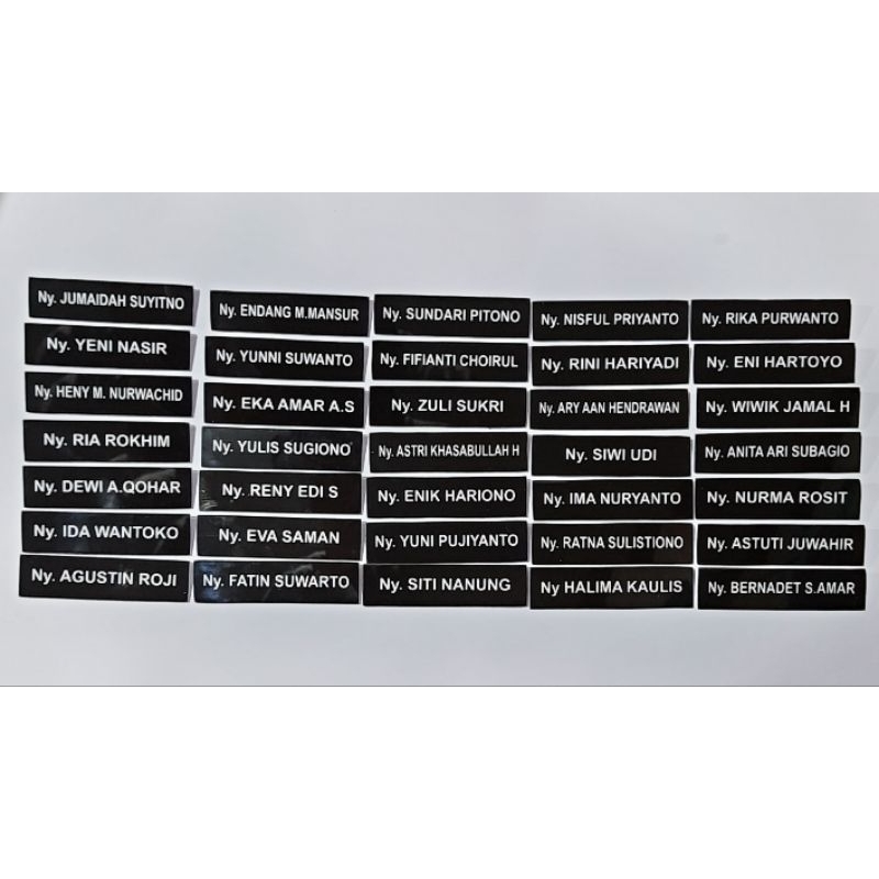 

Name Tag Akrilik