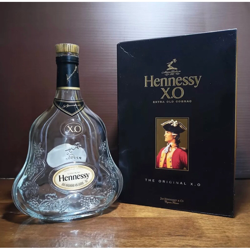 botol bekas hennessy xo / botol pajangan / botol koleksi