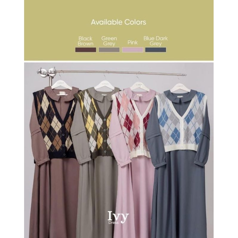 Ivy Dress by Jilbrave (Green Grey M)