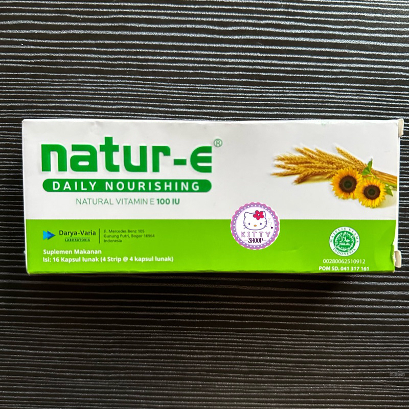 Natur-E 100 IU Soft Capsule 16's (Suplemen Kecantikan / natur e / vitamin / vitamine)