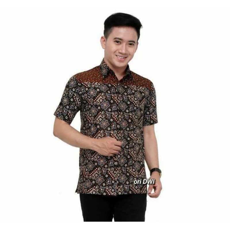 Batik Couple Keluarga Maura Couple Sania Ruffle Ori Ndoro Jowi DNT MOTIF MORENA