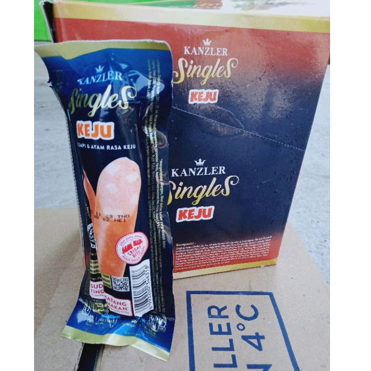 

Sosis kanzler Keju 65gr 1bok(isi 12 pc)+bubble wrap