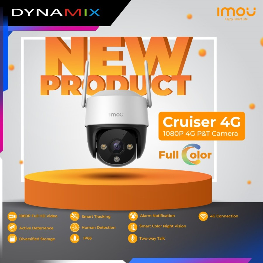 CCTV IMOU Cruiser 4G IP Camera Full Color Night Vision - Sim Card ready GARANSI RESMI