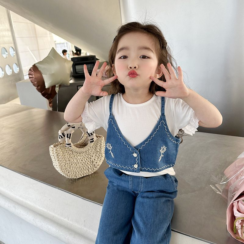 (LOLI-JKT) BS- 463 SETELAN 3N1 ANAK IMPORT KULOT ROMPI SIZE 100-140