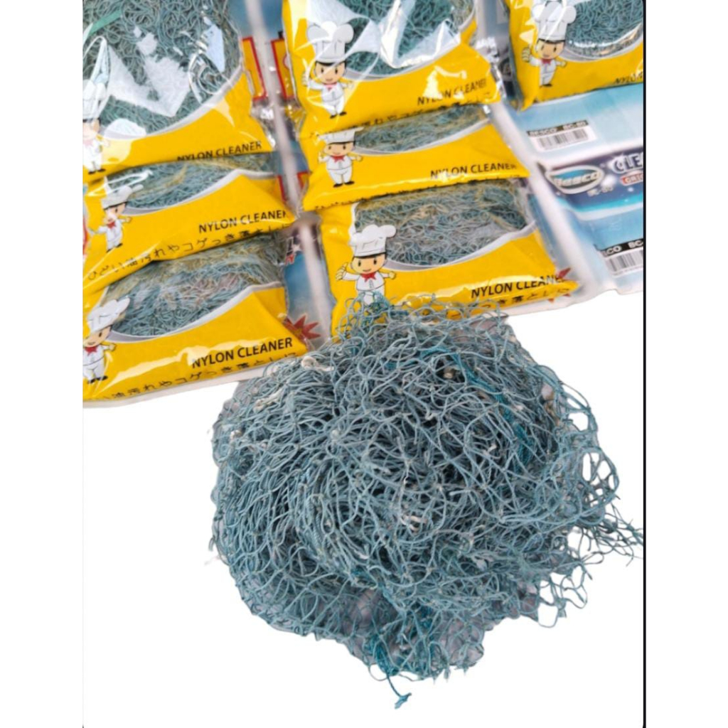 DHIO - Sabut Jaring Hijau Besco / Serabut Jala Rajut Nylon Cuci Piring / Gosok Panci Anti Karat
