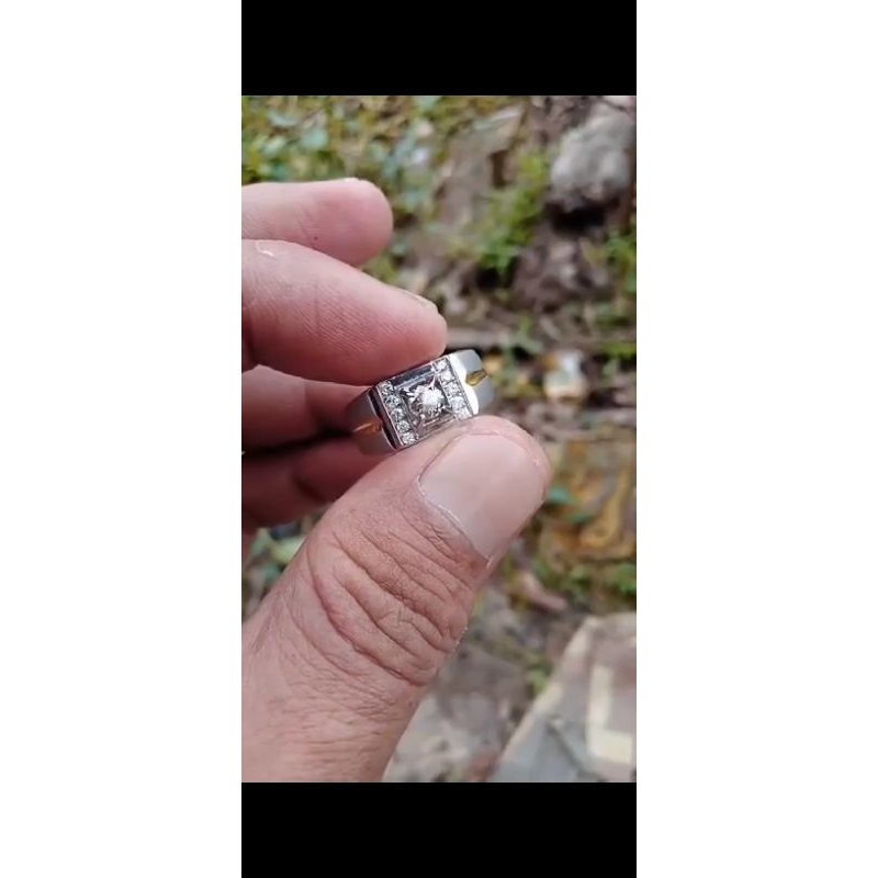 cincin pria /laki/ cowo simple ful berlian mewah murah harga pengrajin grtis memo lab/ bukti asli
