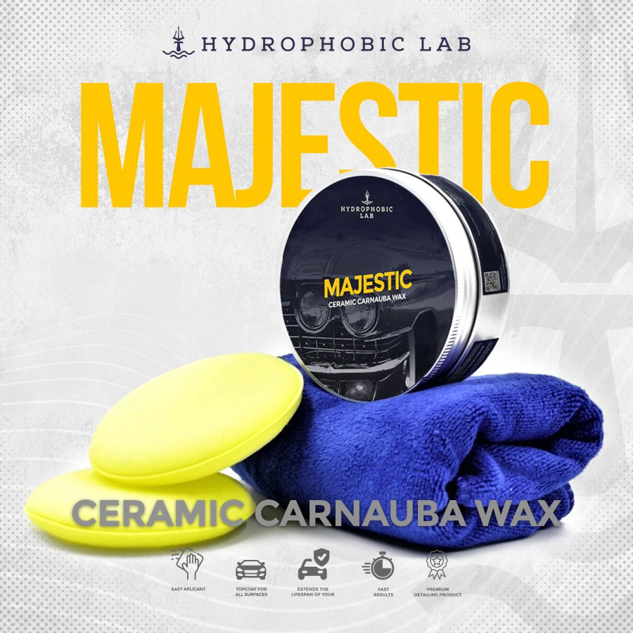 MAJESTIC ( Ceramic Carnauba Wax ) Paste Coating Wax / Pengkilap Mobil