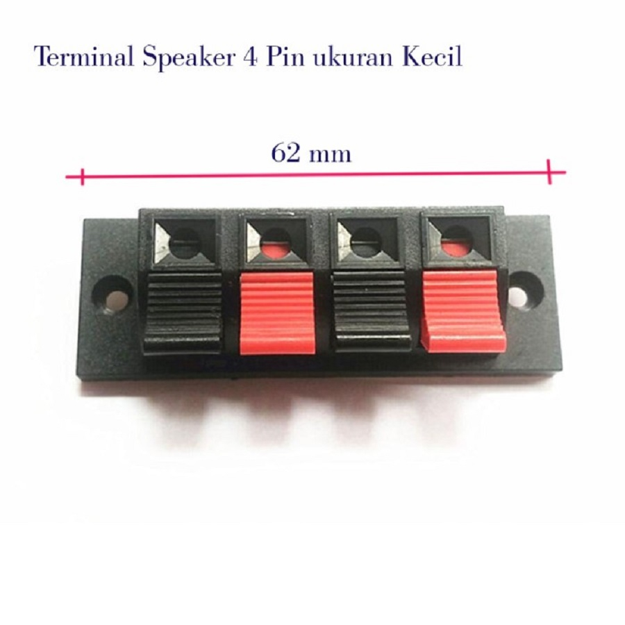 Terminal Speaker 4Pin Jepit Kecil Terminal 4 Pin Panel Mini