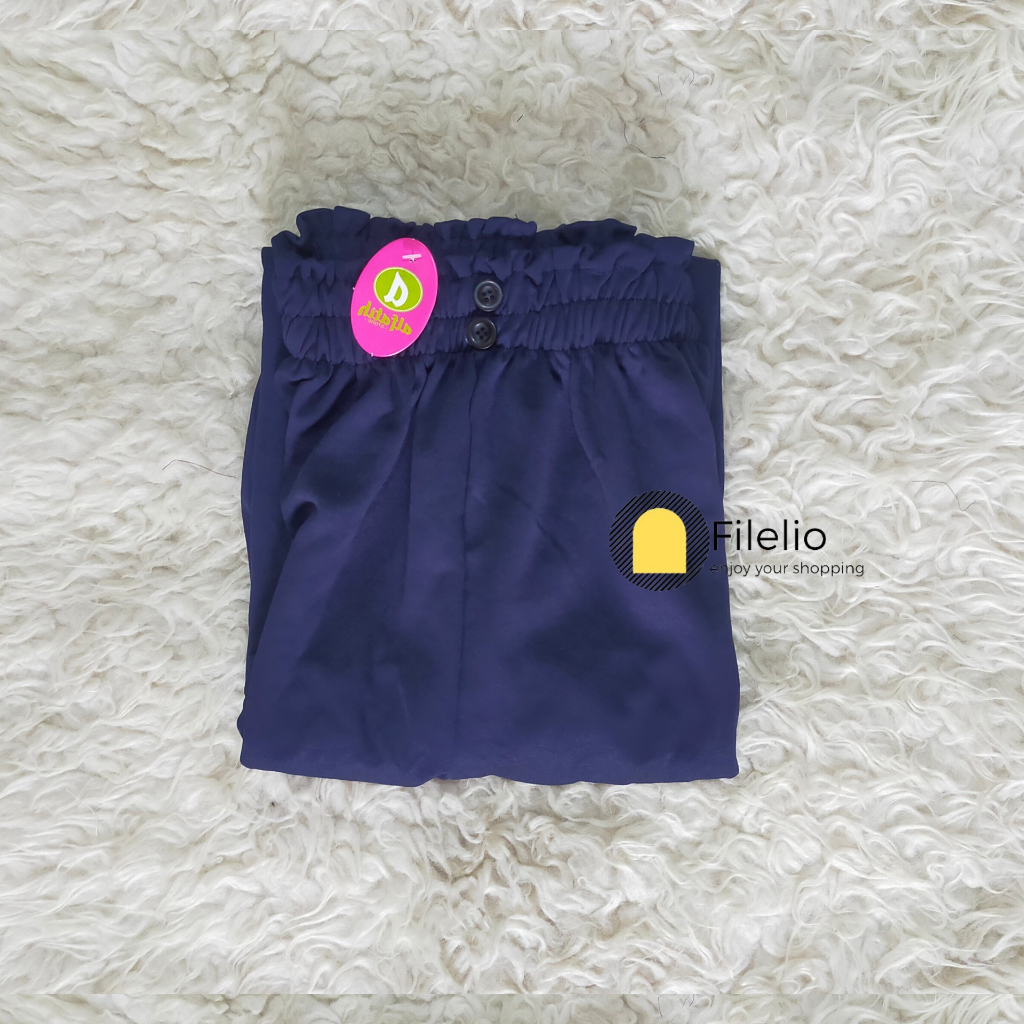 New Collection Celana Kulot Scuba Kancing Premium Korean Pants HIghwaist full karet