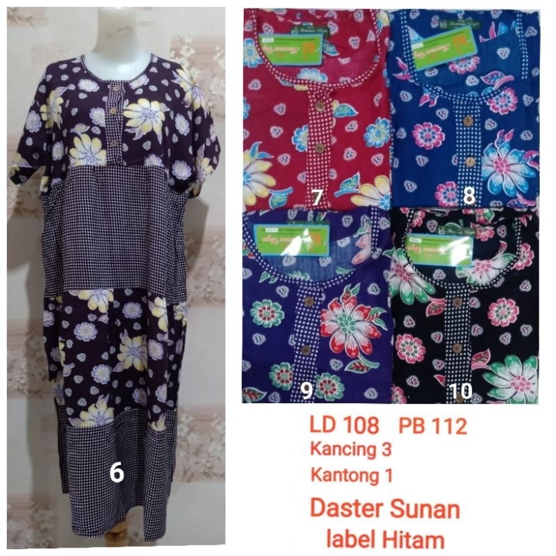 Daster Kencana Ungu Susun label Hijau