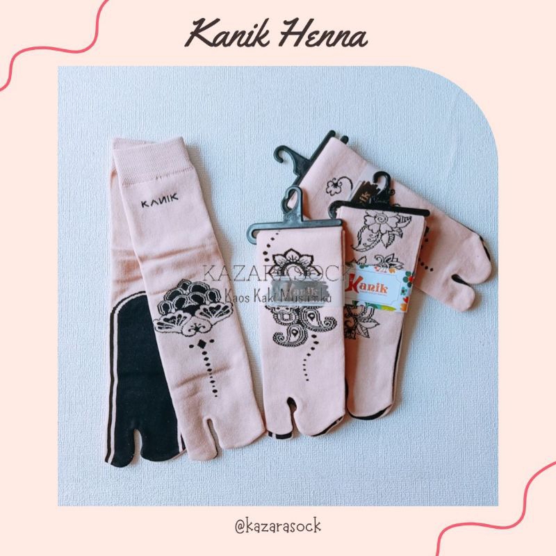 Kazarasock - Kaos Kaki Jempol Motif Hena - Cokelat