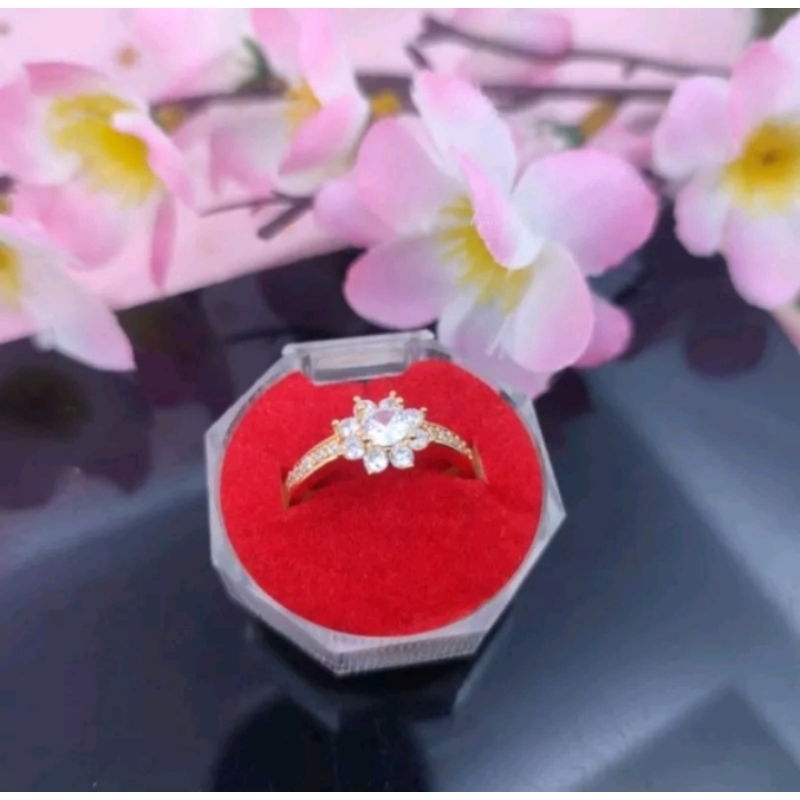 cincin xuping wanita mata bunga cincin xuping