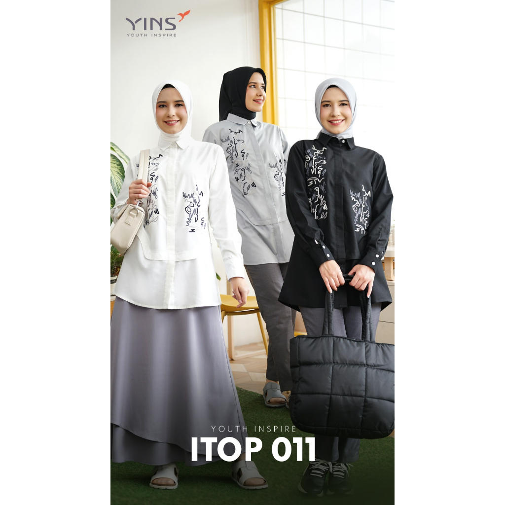 Inspire Top ITOP 11 Bahan Toyobo Atasan Wanita Simpel Modern BISA COD Terbaru Casual Style