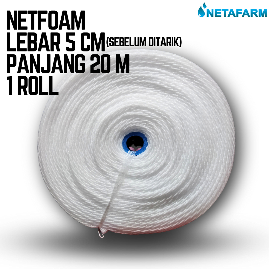 

BUSA BUAH NET FOAM BESAR JARING BUNGKUS BUAH POLYNET NET - ROLL 20M