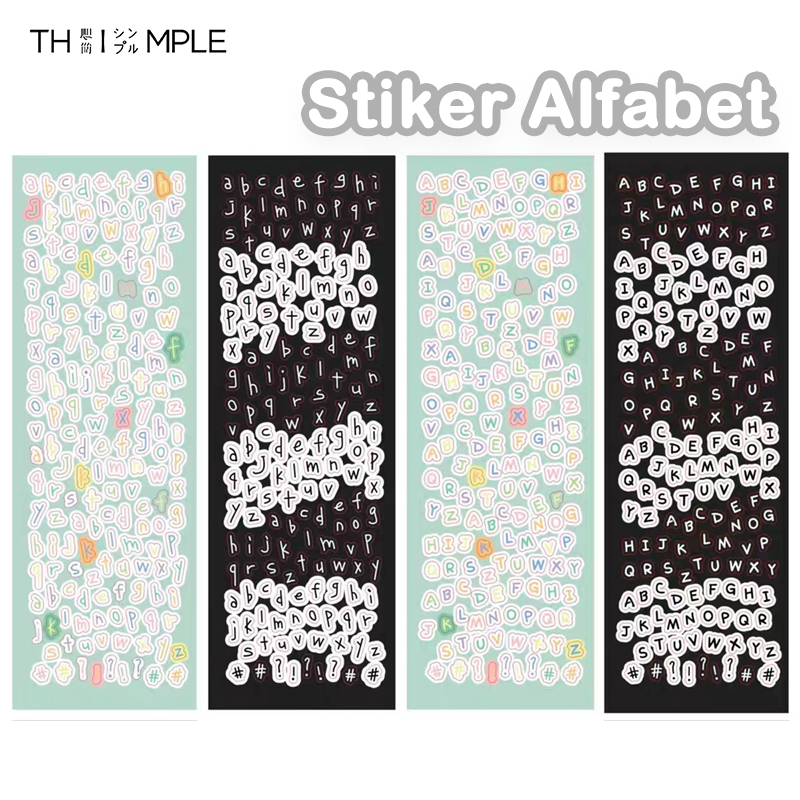 

CUTE ALPHABET Sticker Deco DIY Planner BUJO Stiker Aesthetic-THIMPLE