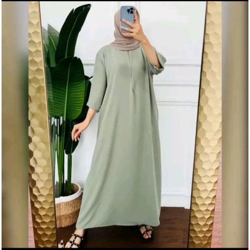 ZEA/LONG DRESS /DASTER VIRAL BAHAN CRINGKLE AIR FLOW PREMIUM