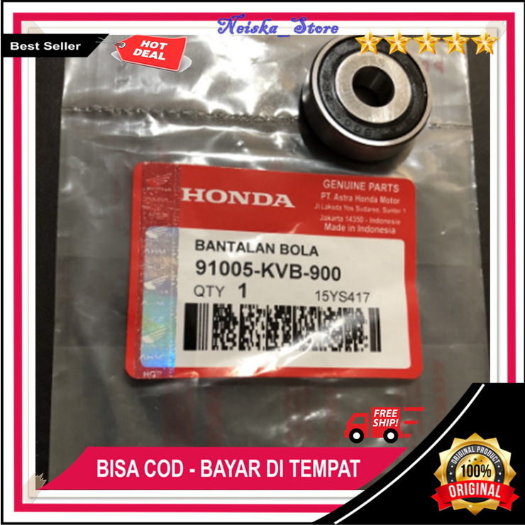 Bantalan Bola Lahar Bearing 6002 Bak CVT Honda Ori Laher Bearing Motor All Vario Beat Karbu Lama Old