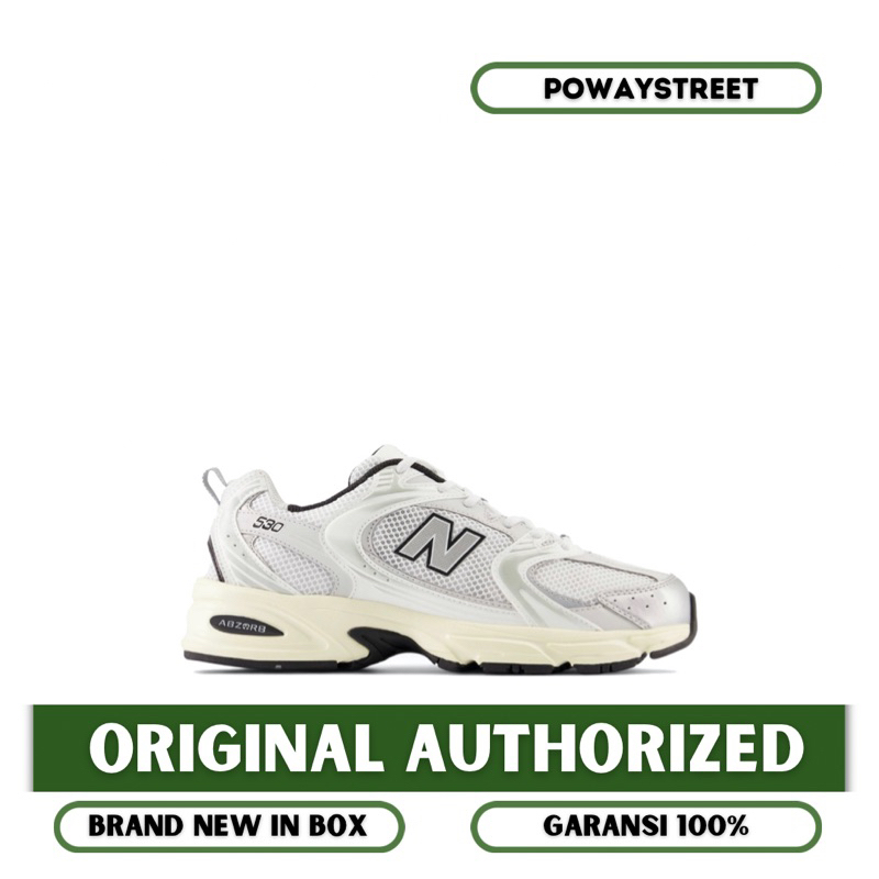 New Balance 530 Silver Cream Black