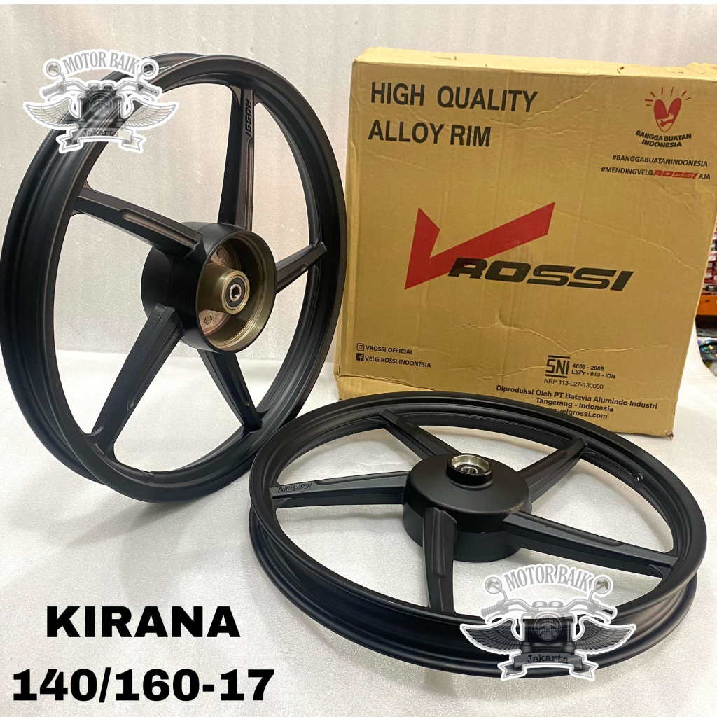 velg pelek velek VROSSI V ROSSI motor honda KIRANA 140 160 ring 17 1set depan belakang
