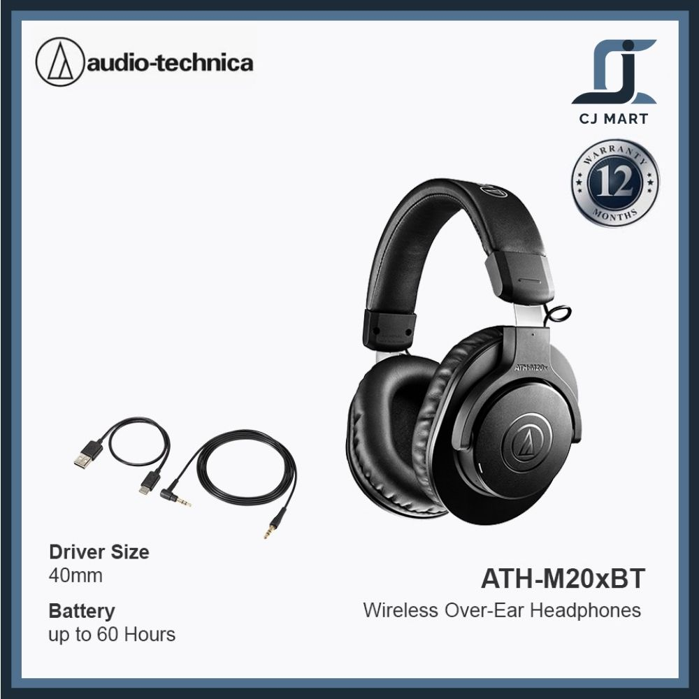 Audio Technica ATH-M20x / M20xBT Professional Monitoring Headphones