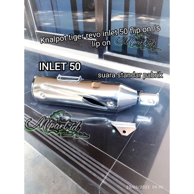 SILINCER KNALPOT TIGER REVO Inlet 50 slip on