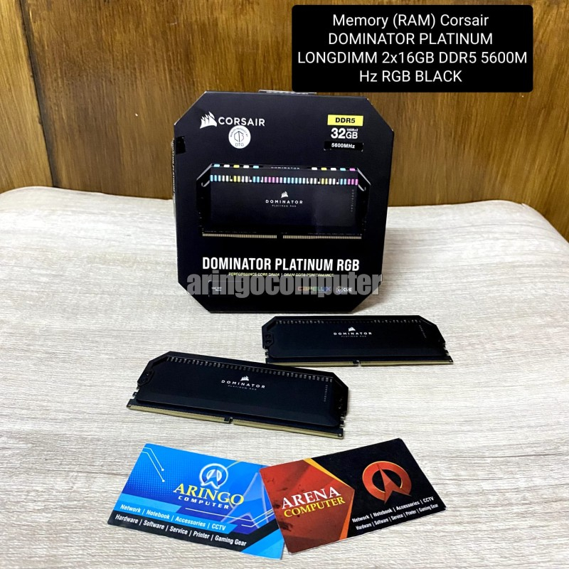 Memory (RAM) Corsair DOMINATOR PLATINUM LONGDIMM 2x16GB DDR5 5600MHz RGB BLACK