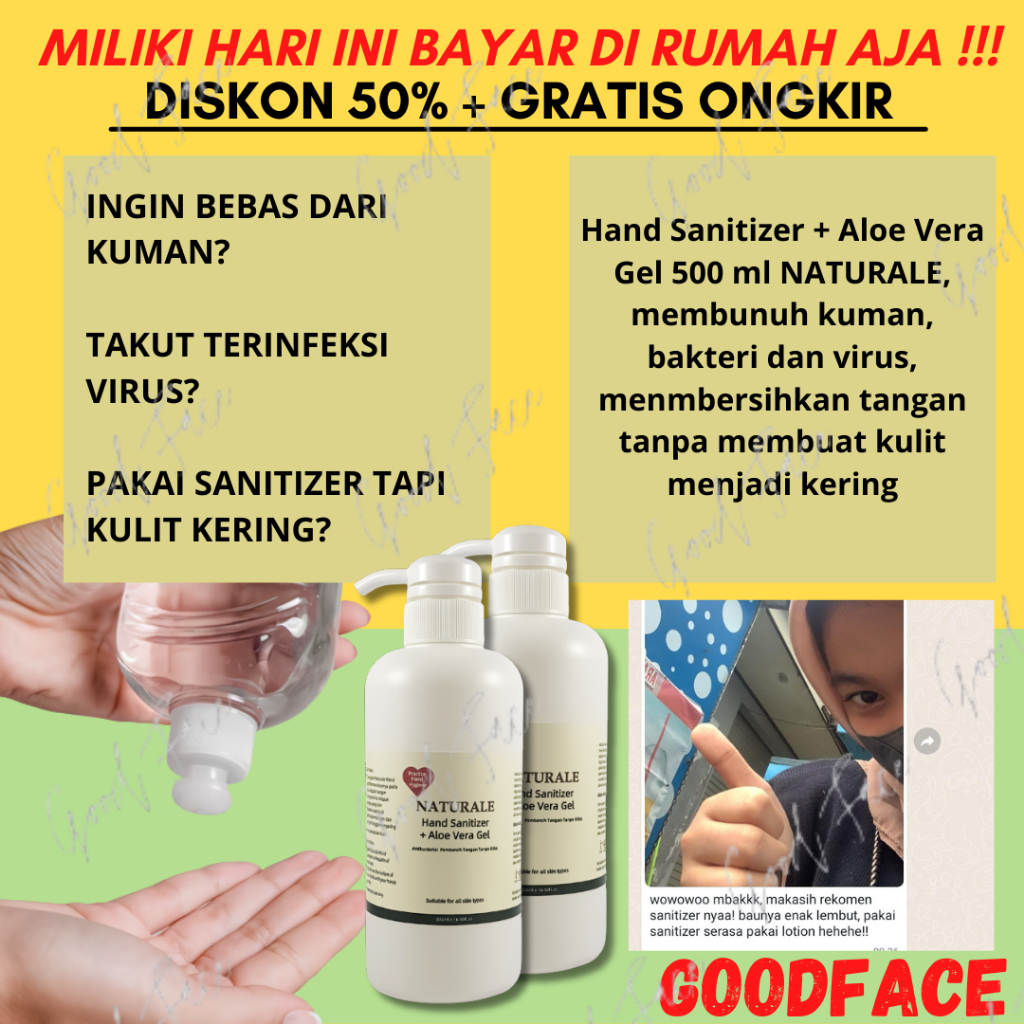 Hand Sanitizer + Aloe Vera Gel 500 ml