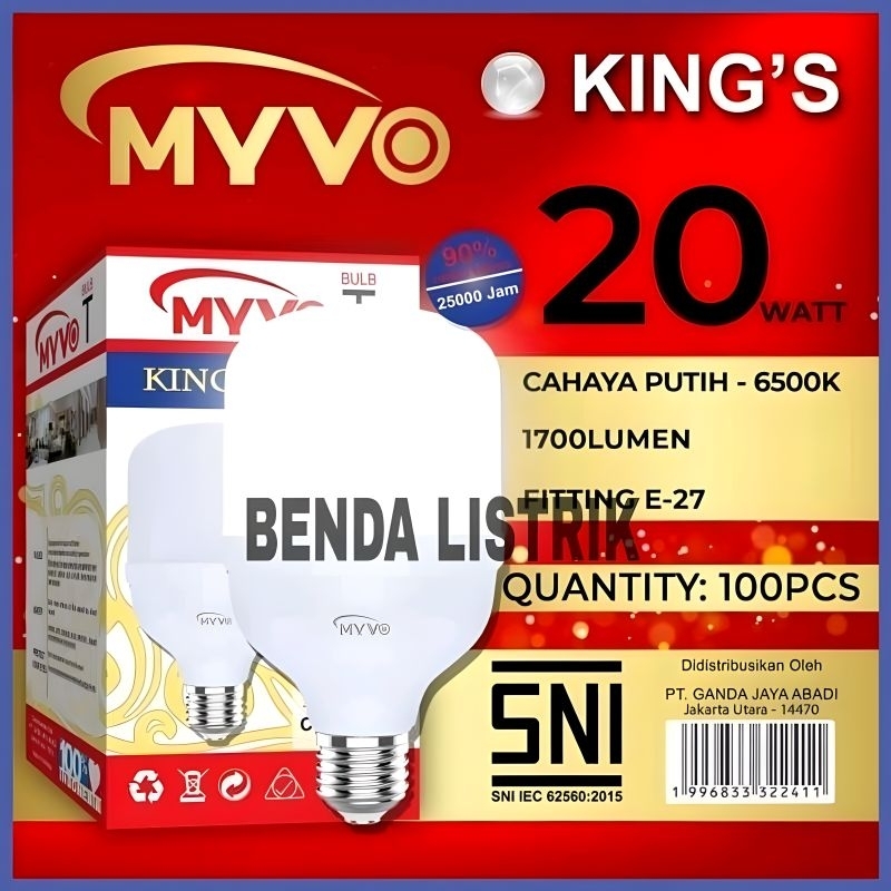 Lampu Led Myvo King 20 Watt - Led 20w Myvo King - Led Capsul 20w Myvo King