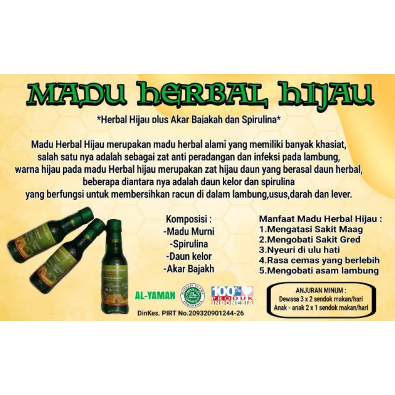 

MADU HERBAL HIJAU ANUGERAH ORIGINAL