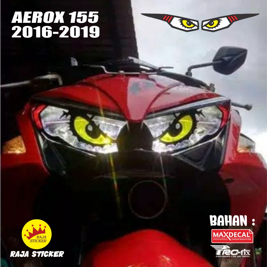 STICKER STIKER VARIASI LAMPU DEPAN AEROX 155