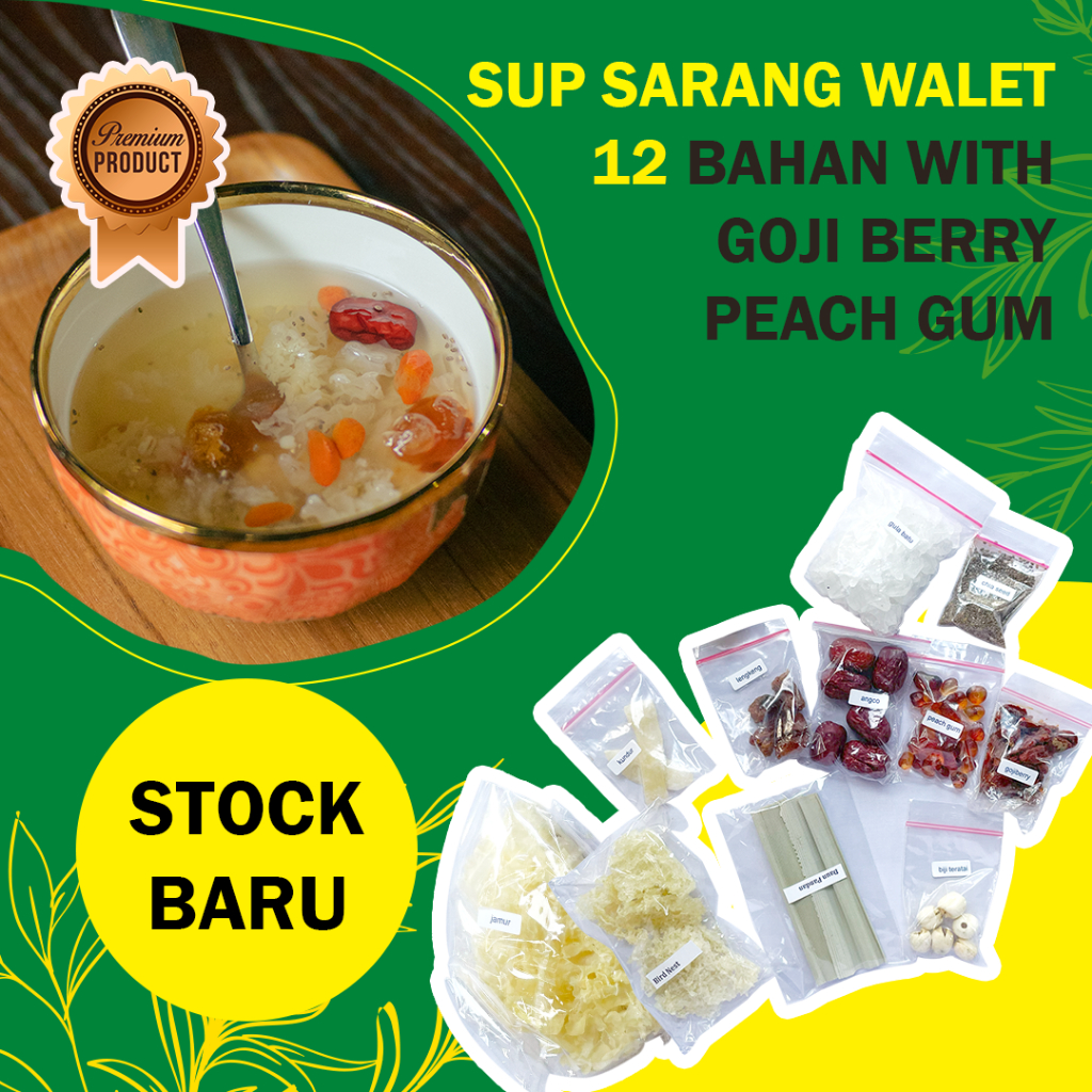 

Premium Kedai Anggrek Soup Sup Sarang Burung Walet Birdnest Manis Sup Walet Kesehatan 100% original