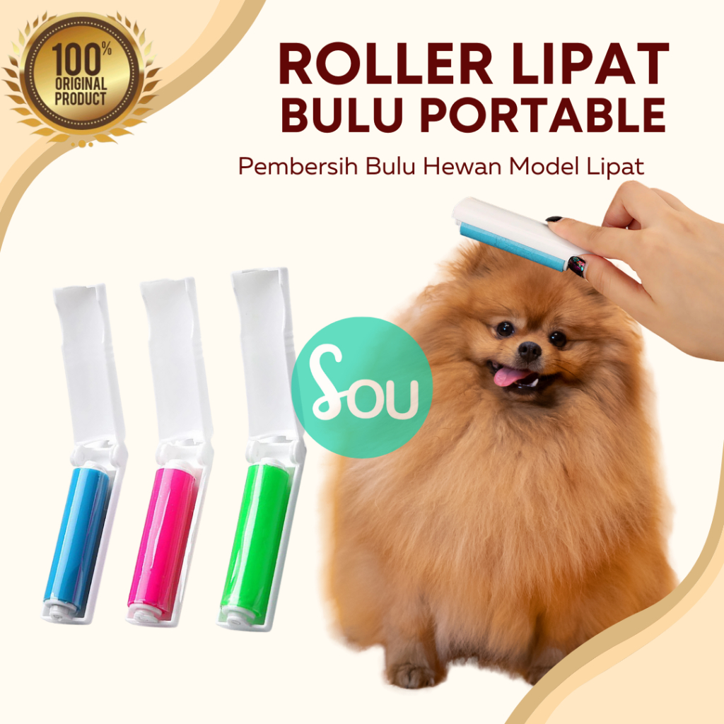 Pembersih Bulu Kucing Anjing ROLLER