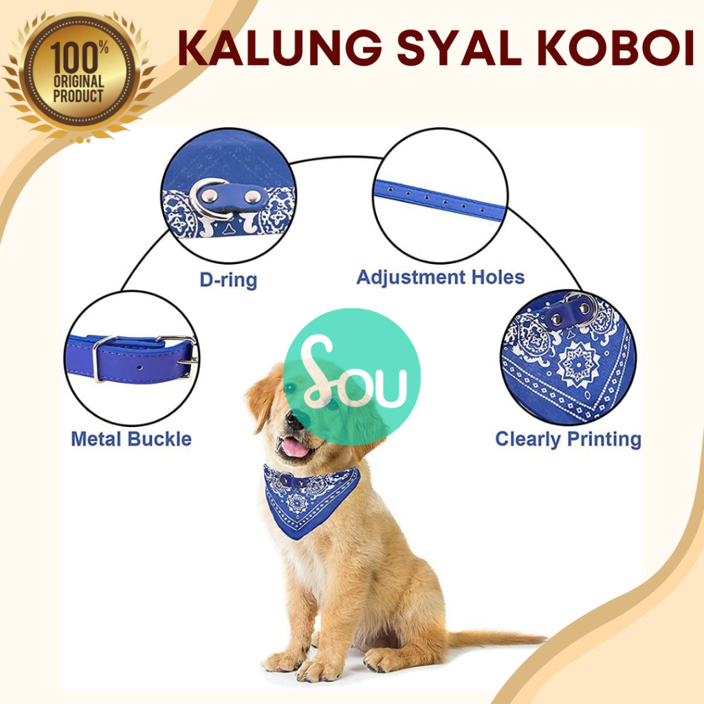 Kalung Kucing syal Anjing Koboi Bentuk Segitiga Syal Kucing Motif Vintage Ukuran Dapat di Sesuaikan