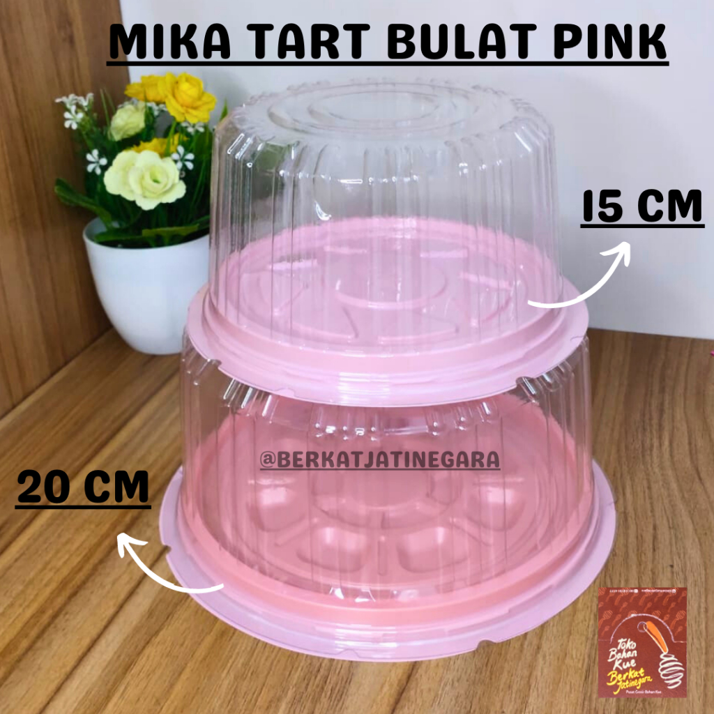 MIKA TART BULAT PINK / MIKA TART/ MIKA KUE DAN BOLU / PCS