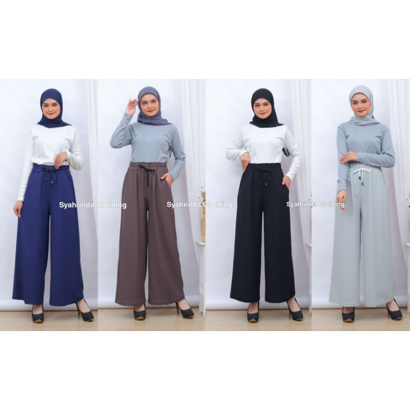 Celana Kulot Panjang Premium Twist Bawahan Panjang Wanita
