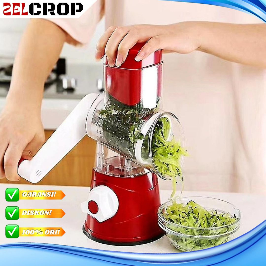 Parutan Penggiling Serbaguna Alat Pemotong Sayuran Kentang Wortel Timun Bawang Keripik Singkong Ubi 