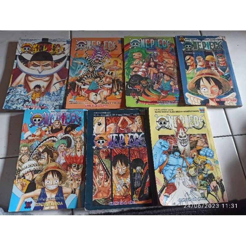 komik one piece cabutan vol 27, 49,50,51,53,55,57