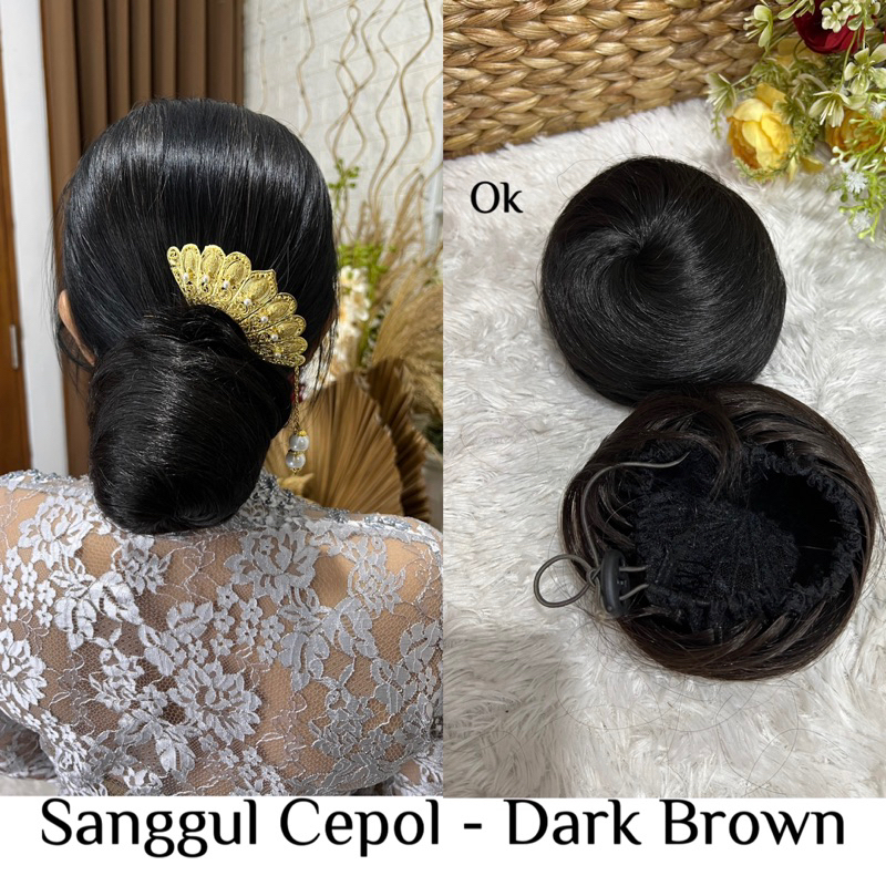 sanggul cepol/sanggul bulat/bun korea/sanggul korea