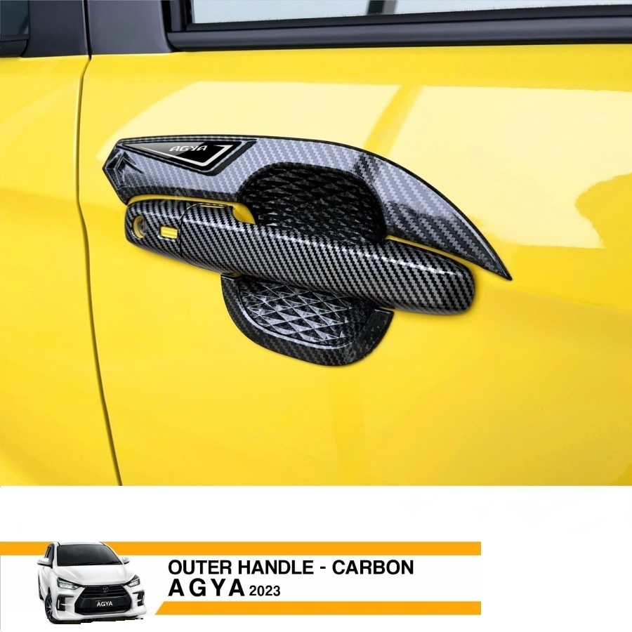 Outer + Handle Mobil Agya 2023 - Black Carbon