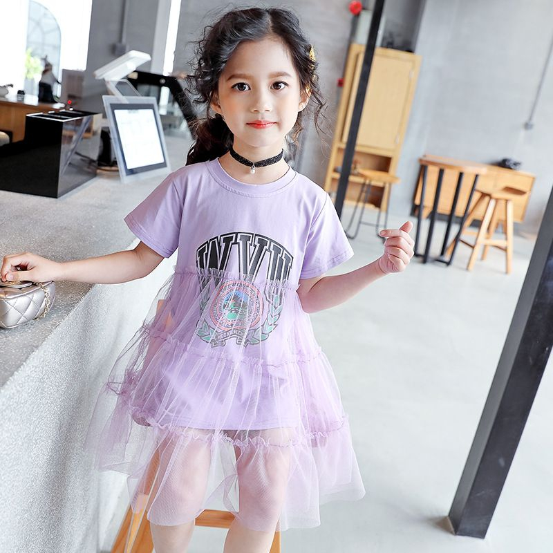 Dress Polos Anak Perempuan Motif Print Alphabet WVU