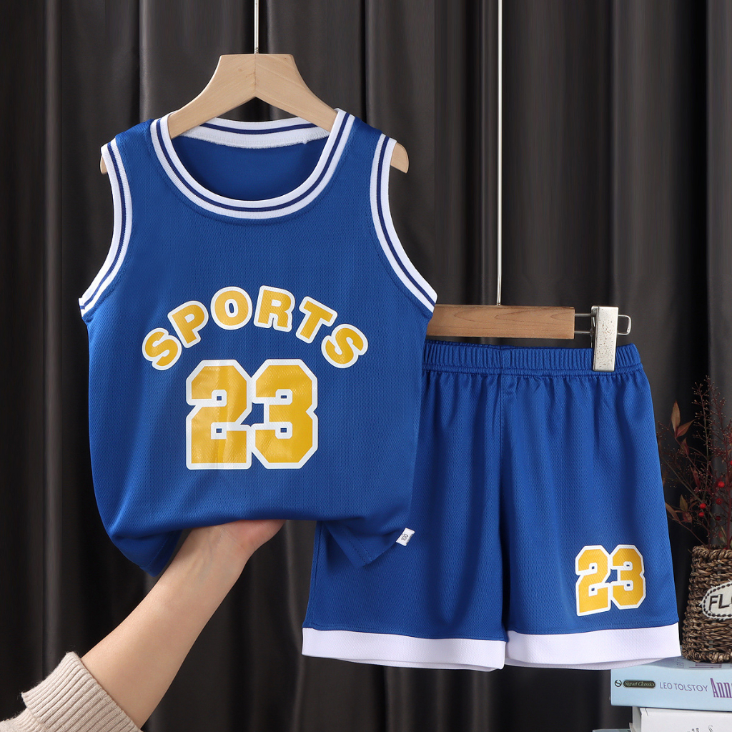 ByKiddos - Jersey Premiun Anak Tanpa lengan  / Baju Basket Anak / Baju Olahraga Anak / Setelan Olahraga Anak Part 2